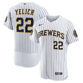 mens nike christian yelich white milwaukee brewers alternat